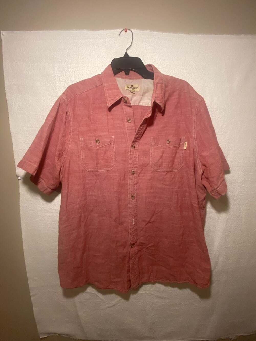Woolrich Men's Short Sleeve Button Down Shirt XXL